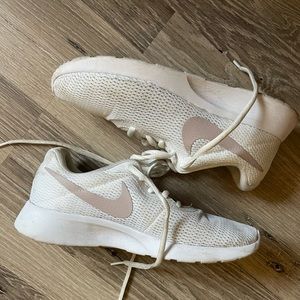 rose gold & white Nike